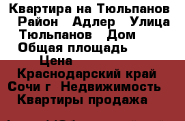 Квартира на Тюльпанов › Район ­ Адлер › Улица ­ Тюльпанов › Дом ­ 29 › Общая площадь ­ 30 › Цена ­ 3 500 000 - Краснодарский край, Сочи г. Недвижимость » Квартиры продажа   